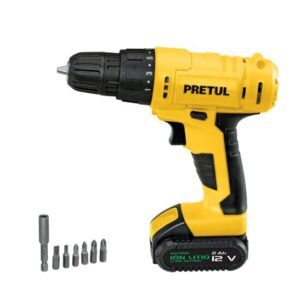 Taladro inalámbrico 3/8" Pretul
