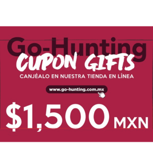 Regala un Cupón Gift de $1,500 MXN