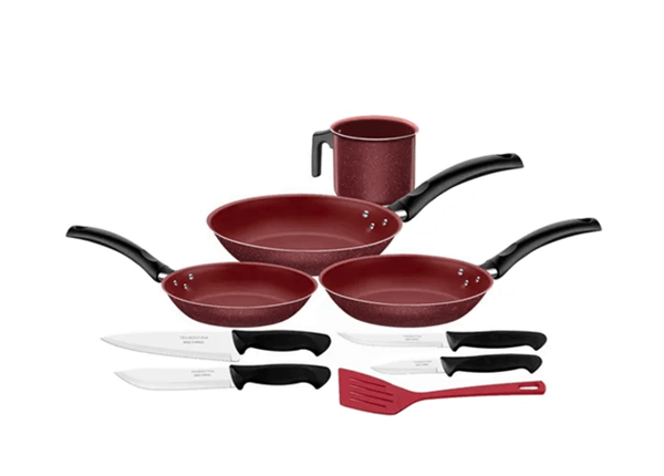 Batería de cocina de 9 piezas Tramontina