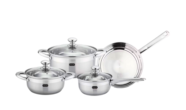 Batería de cocina de 7 piezas Fraciel.