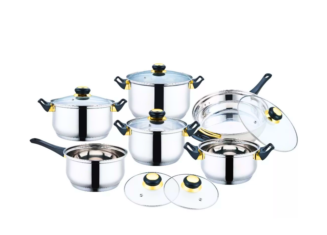Batería de cocina de 12 piezas Fraciel