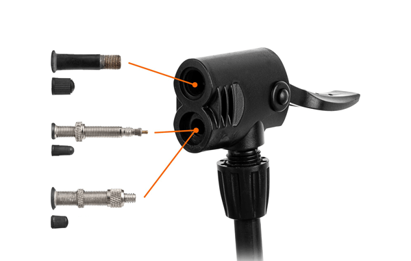 Bomba manual para inflar marca Truper.