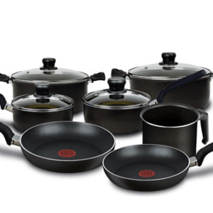 Set de cocina marca T-Fal con 11 piezas.