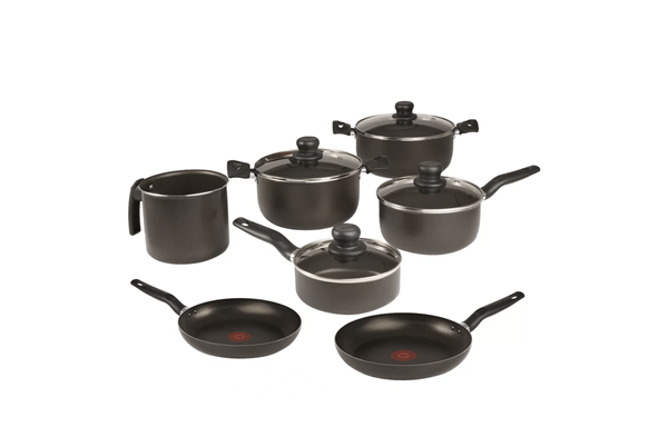 Set de cocina marca T-Fal con 11 piezas.