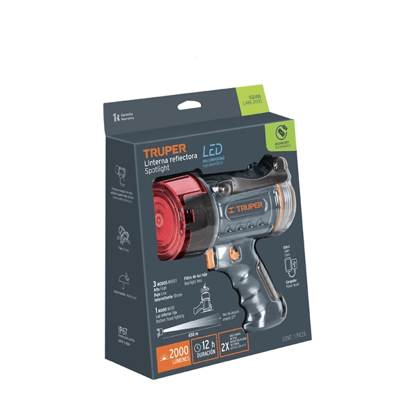 Linterna Reflectora LED Truper