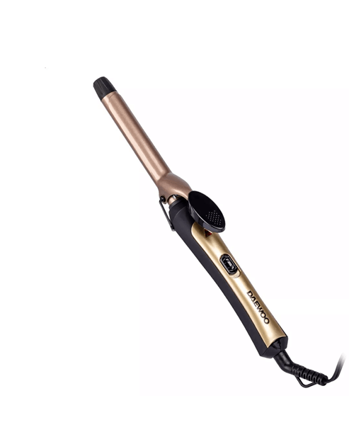 Rizador de cabello con cepillo marca Daewoo.