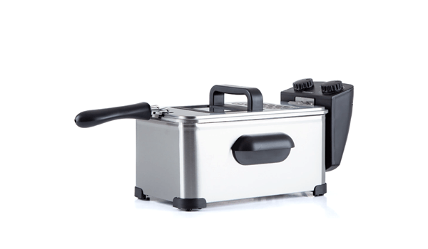 Freidora de aceite eléctrica de la marca Daewoo.
