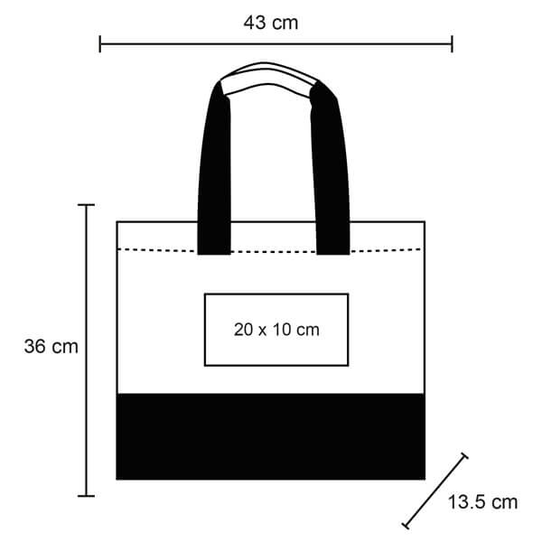Bolsa de algodón ecológica JAISA con base de yute