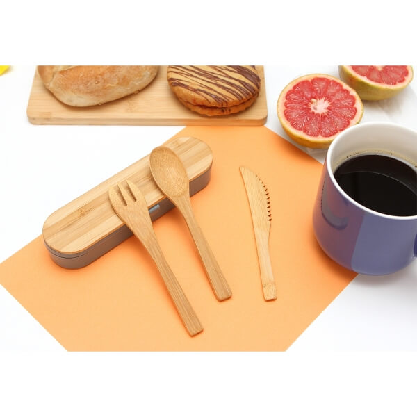 Set de cubiertos ecológicos con estuche INNOVA ASCOLI