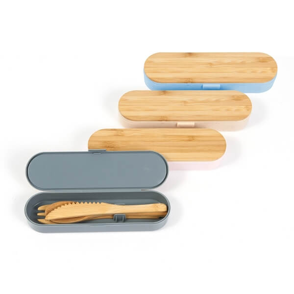 Set de cubiertos ecológicos con estuche INNOVA ASCOLI